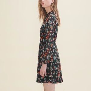 Maje short flower dress